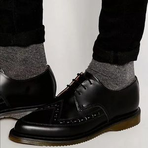 Dr. Martens Ally Lace Up Black Leather Sz 6 Womens